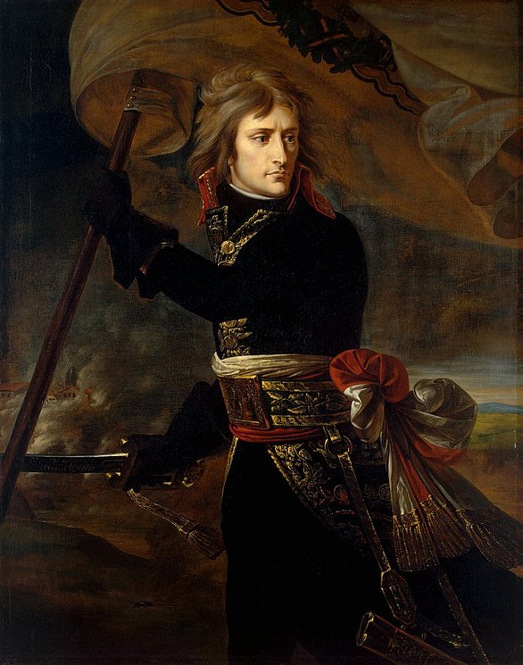 586x745 Napoleon Bonaparte On The Bridge - Napoleon Painting