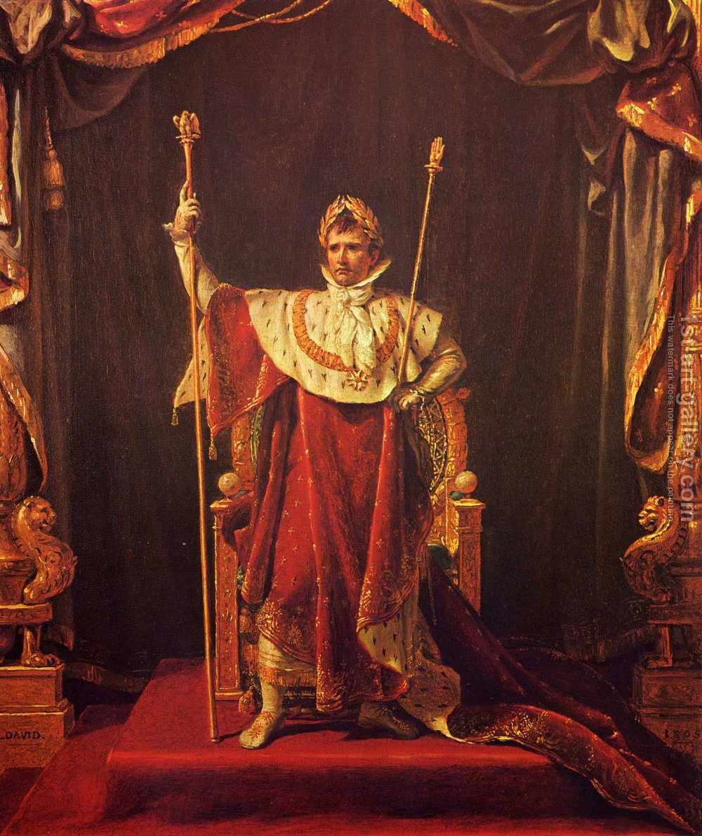 1000x1192 Portrait Of Napoleon In Imperial Garb Jacques Louis David - Napoleon Painting
