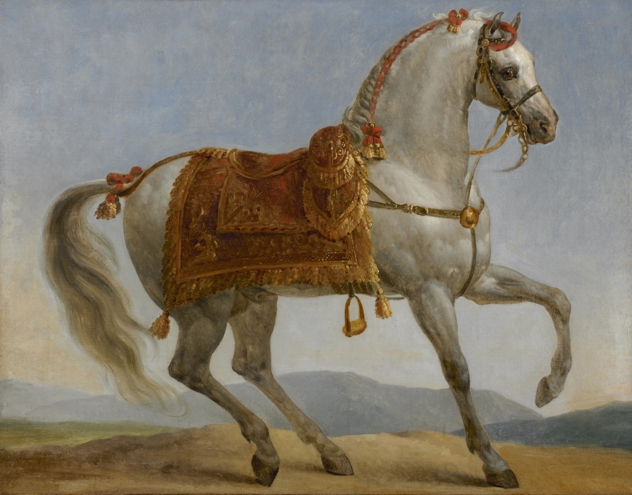 1280x1003 Marengo, Napoleon's Horse, Was An Arabian Stallion - Napoleon Riding Horse Painting