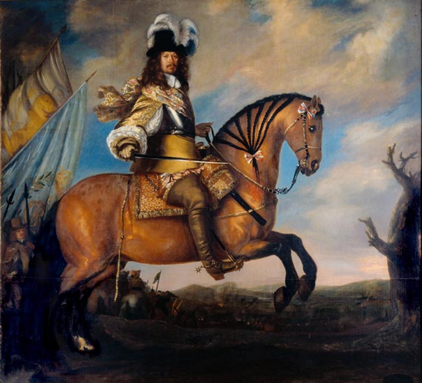 850x773 Dariusz Caballeros David Ehrenstrahl - Napoleon Riding Horse Painting