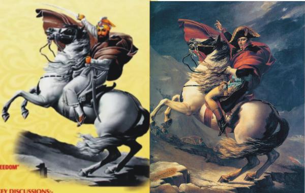 600x380 Comment - Napoleon Riding Horse Painting