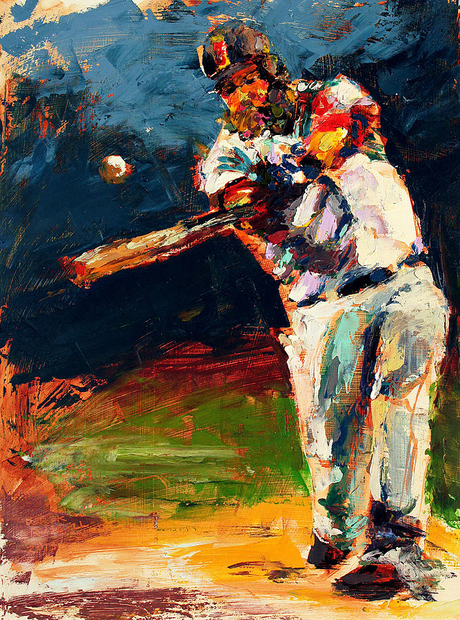 667x900 Boston Red Sox Beard Mike Napoli Painting By Derek Russell - Napoli Painting