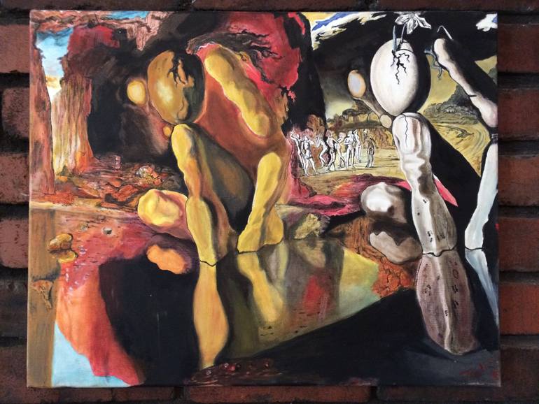 770x578 Saatchi Art A Bit Of Narcissist Painting By Aj Watson - Narcissist Painting