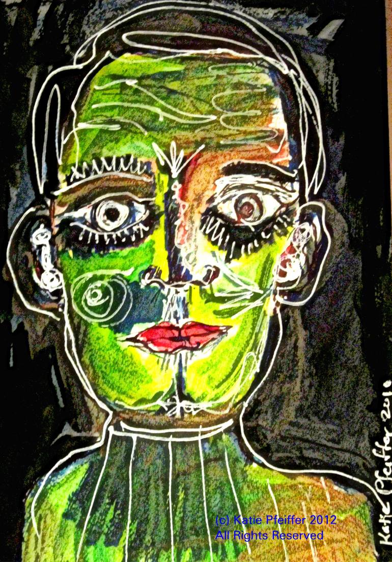 770x1102 Saatchi Art Portrait Of A Narcissist Man Painting By Katie Pfeiffer - Narcissist Painting
