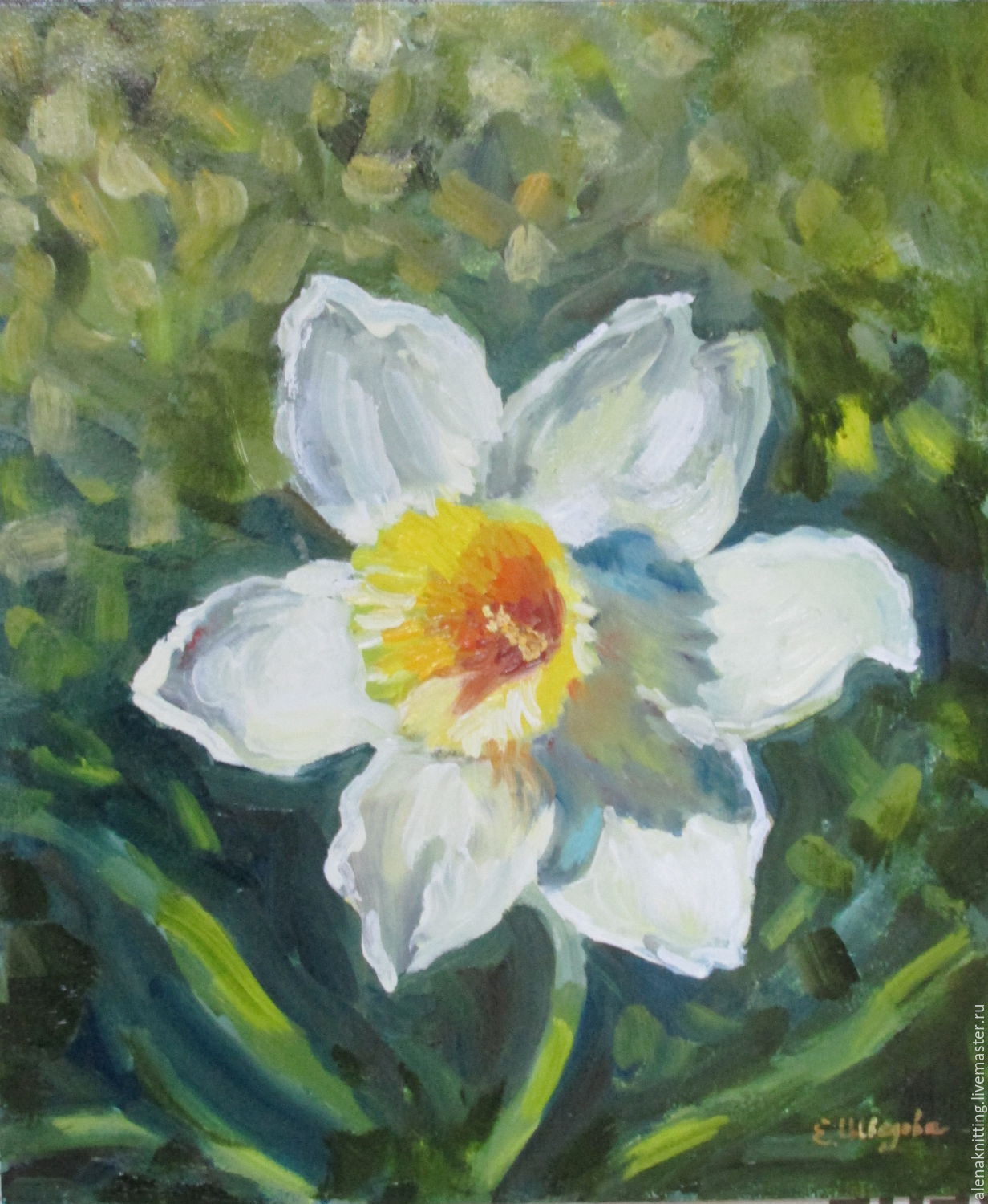 Narcissus Flower Painting at PaintingValley.com | Explore collection of ...