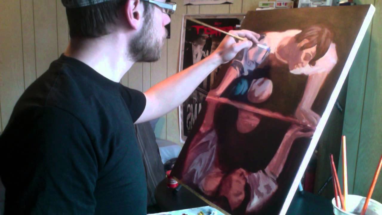 1280x720 Caravaggio Narcissus Speed Painting - Narcissus Painting