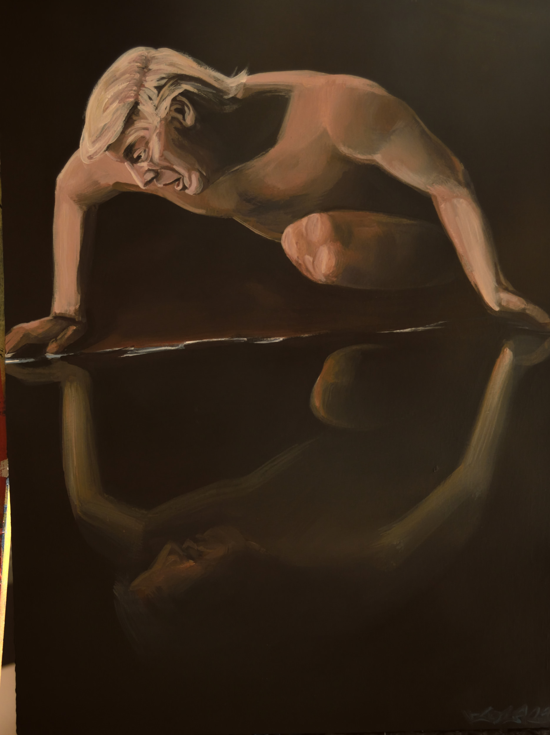 1870x2500 Donald Trump Narcissus, Painting By Fabian Zolar - Narcissus Painting