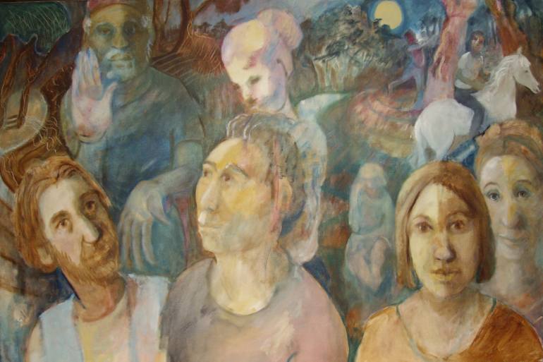 770x513 Saatchi Art Unbiased Narrative Painting By Bea Jones - Narrative Painting