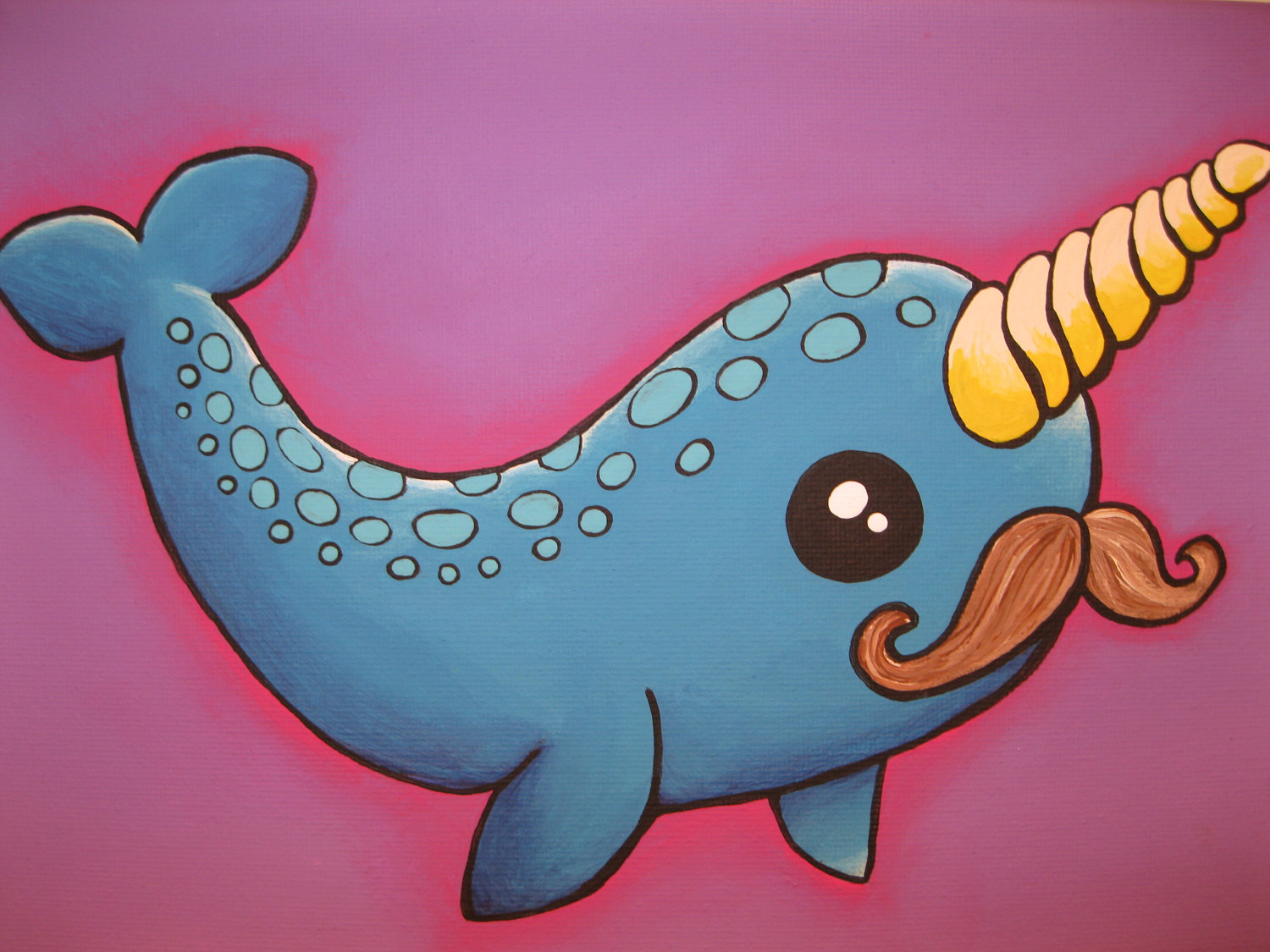 1500x1125 Kelly M. Cook Art Narwhal Fever Amp Shop Name Change - Narwhal Painting