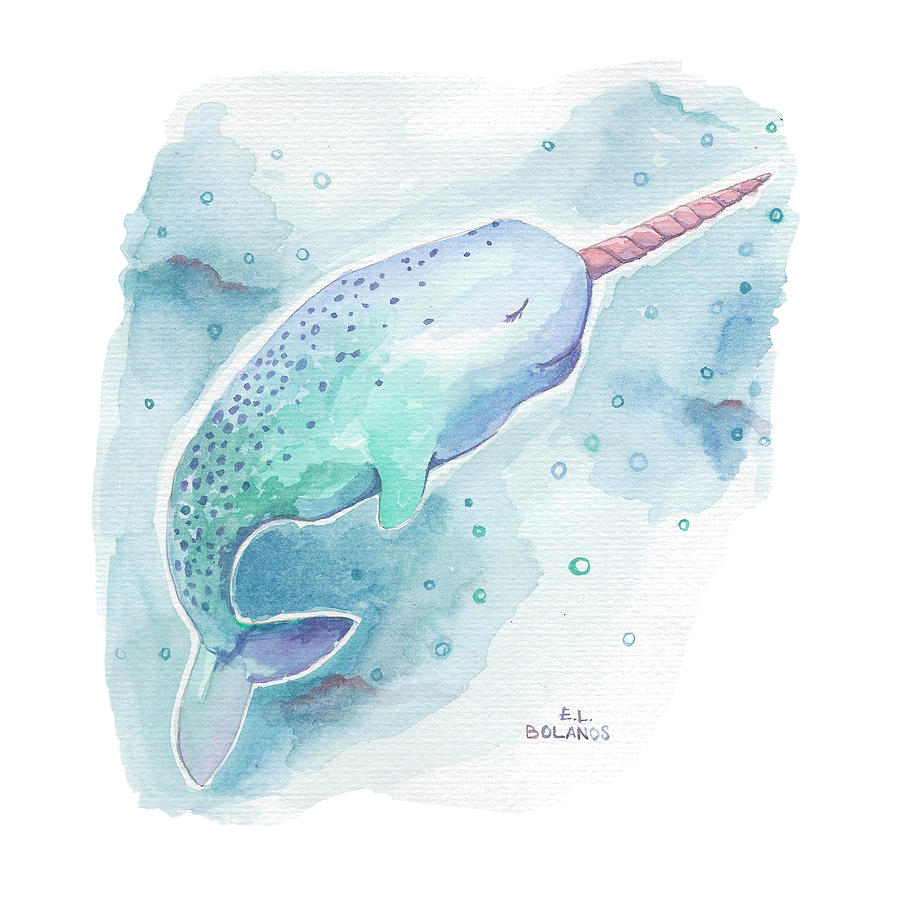 Narwhal Painting at PaintingValley.com | Explore collection of Narwhal ...