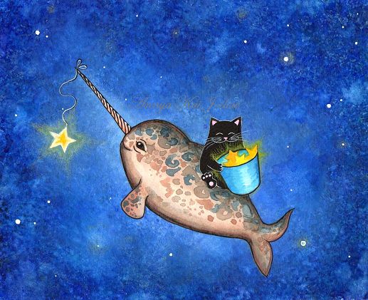 517x421 The 109 Best Narwhal Images On Narwhals, Unicorns - Narwhal Painting