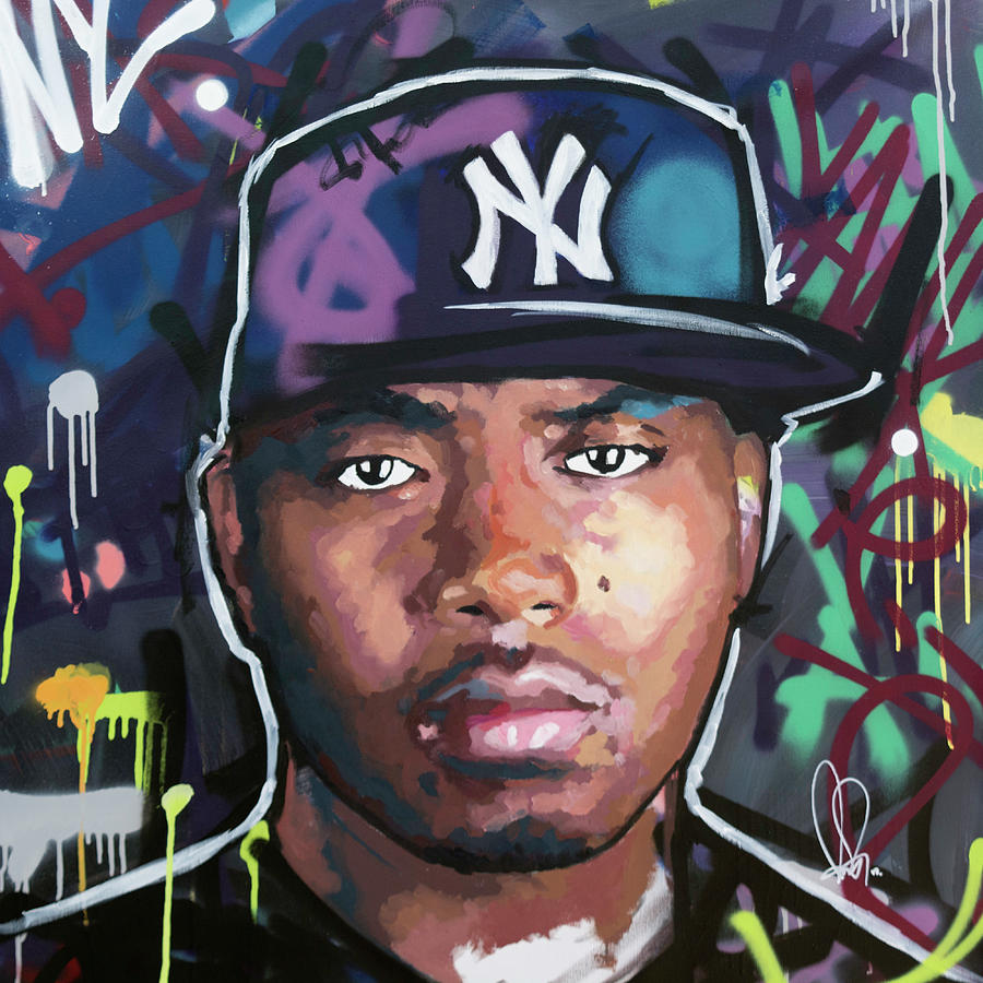 900x900 Nas Painting By Richard Day - Nas Painting