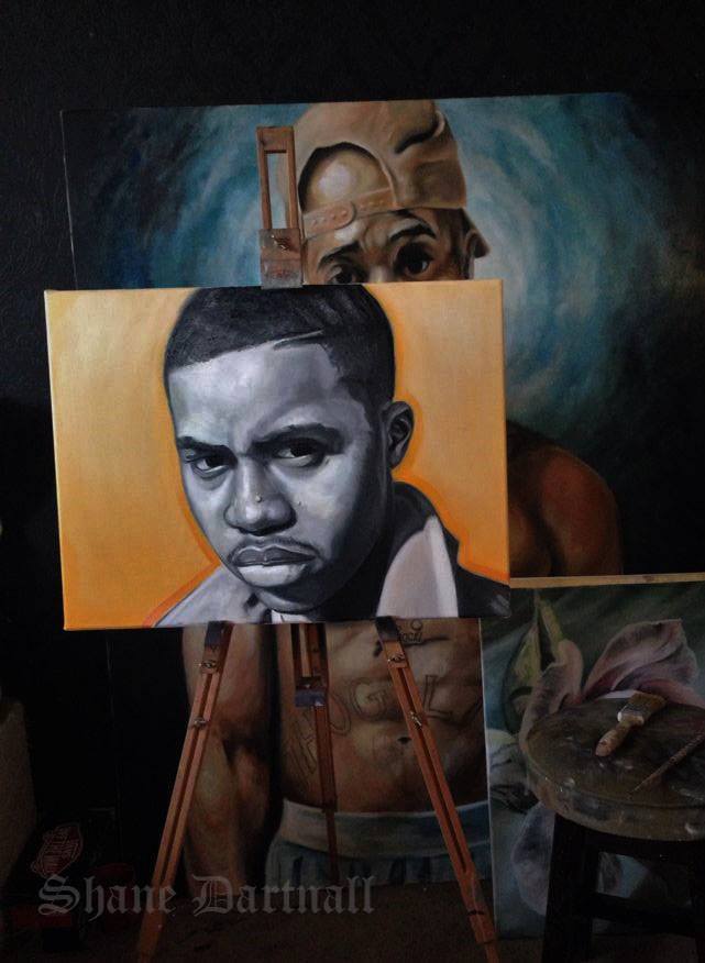 641x876 Nas Fan Art By Shanedrk - Nas Painting