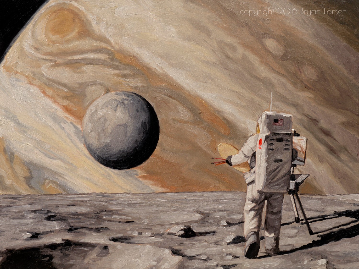 1500x1125 Nasa Embedded Artist Bryan Larsen Fine Art - Nasa Painting