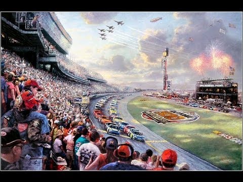 480x360 Nascar Thunder The Thomas Kinkade Company - Nascar Painting