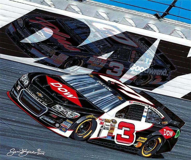 736x617 The 119 Best Artist Sam Bass, (1961 Present) Images - Nascar Painting