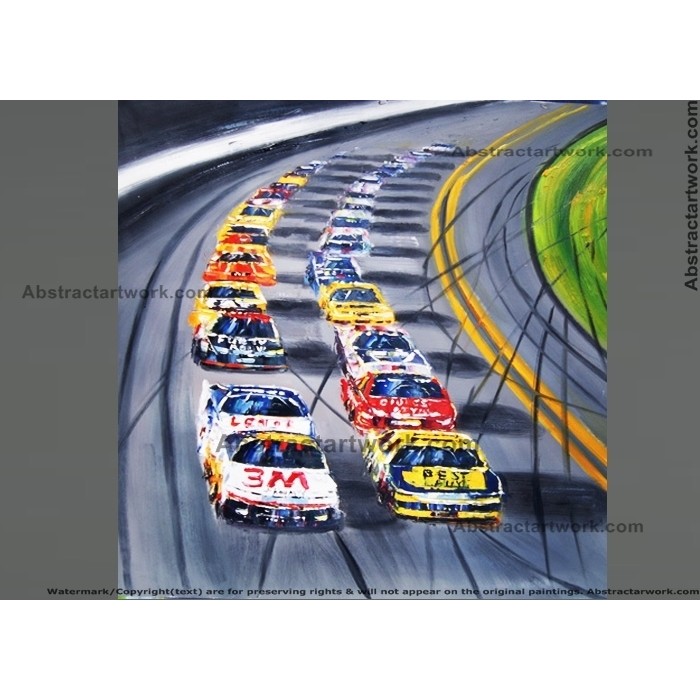 700x700 Usa Nascar Painting - Nascar Painting
