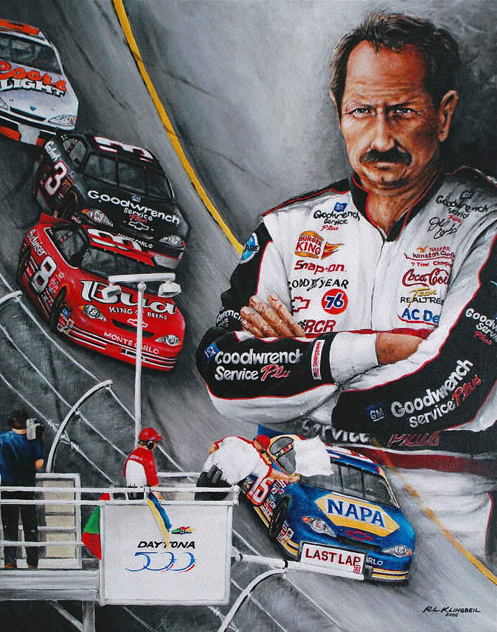 708x900 Dale Earnhardt The Last Lap Painting By Richard Klingbeil - Nascar Painting