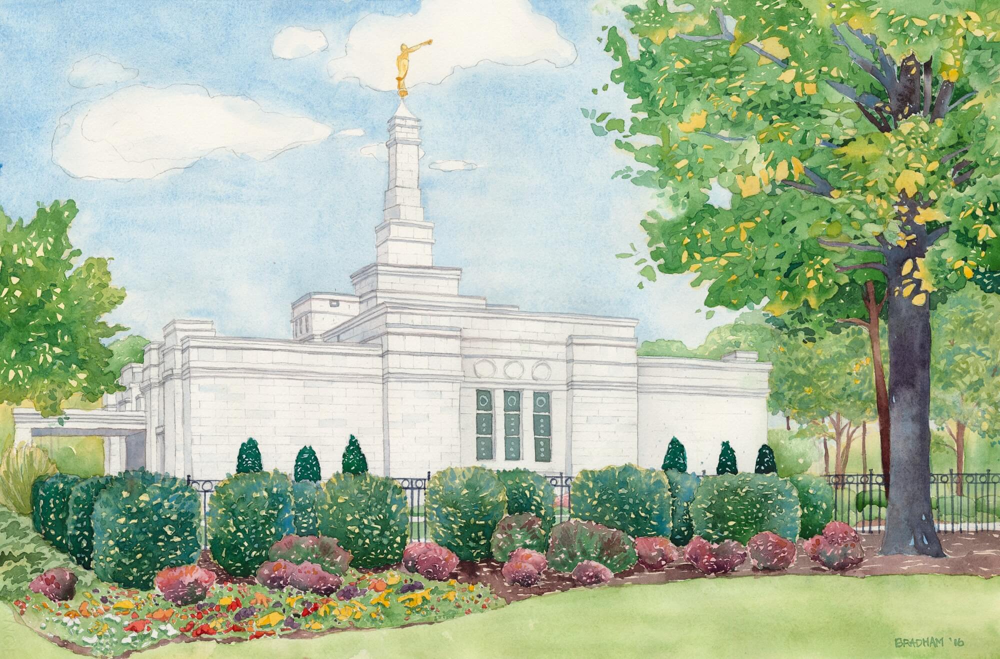 2000x1318 Nashville Lds Temple Paintings Nashville Temple Giclee Prints - Nashville Painting