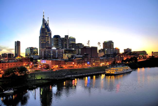 650x435 Stunning Nashville Artwork For Sale On Fine Art Prints - Nashville Skyline Painting