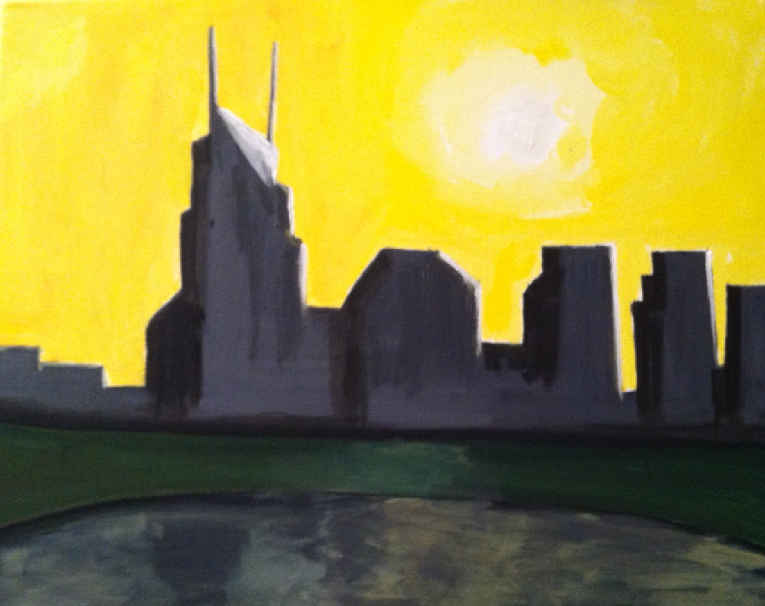1103x873 Dabble Studio - Nashville Skyline Painting