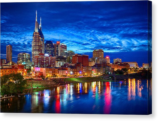 546x420 Nashville Skyline Art Fine Art America - Nashville Skyline Painting