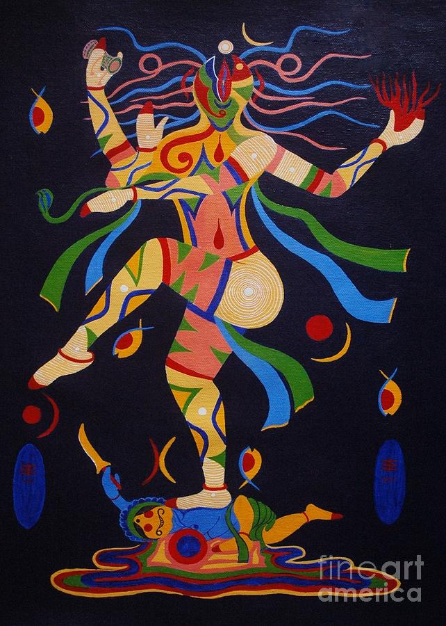 642x900 Nataraja Lord Shiva Painting By Santosh Kumar Maurya - Nataraja Painting