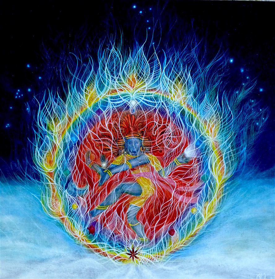 889x900 Shiva Nataraja Painting By Adrienne Martino - Nataraja Painting