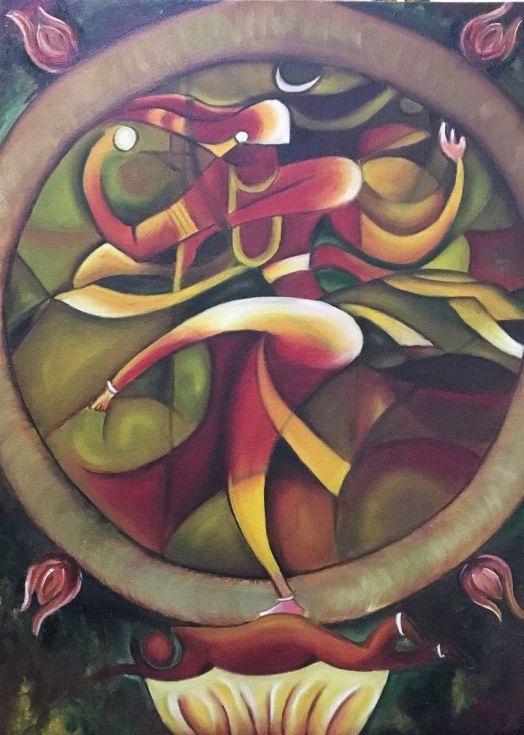 524x735 Image Result For Shiva Abstract Art Uni'Versoull Workz Of Arttz - Nataraja Painting