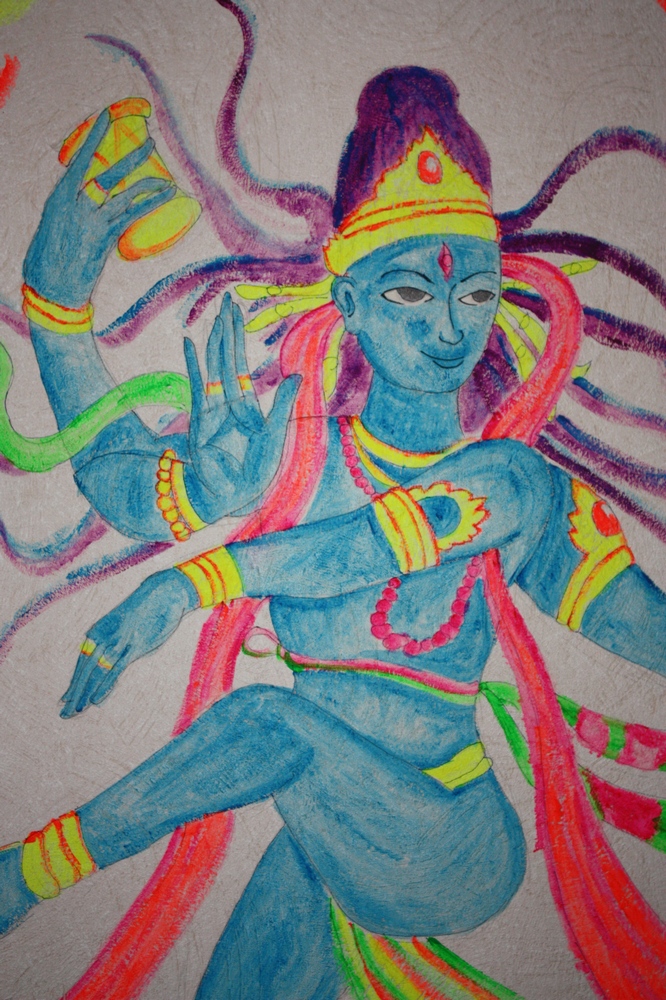 666x1000 Shiva Nataraja By Karsokarso - Nataraja Painting Modern Art