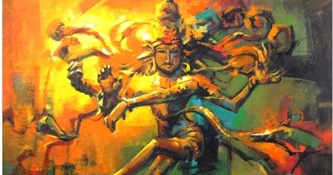 480x252 Chimes Of A Forgotten Melody Nataraja The Lord Of Dance - Nataraja Painting Modern Art