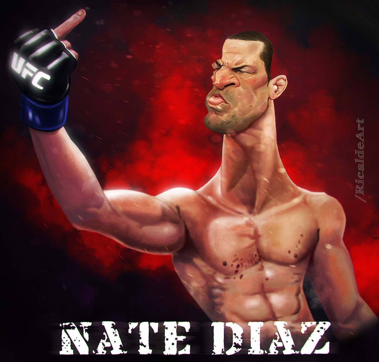 Nate Diaz Painting