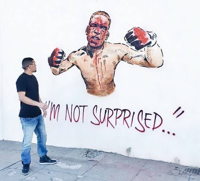 664x600 Street Art The Essential Guide To Murals In Downtown Stockton - Nate Diaz Painting