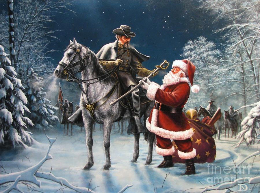900x668 Confederate Christmas Painting By Dan Nance - Nathan Bedford Forrest Painting