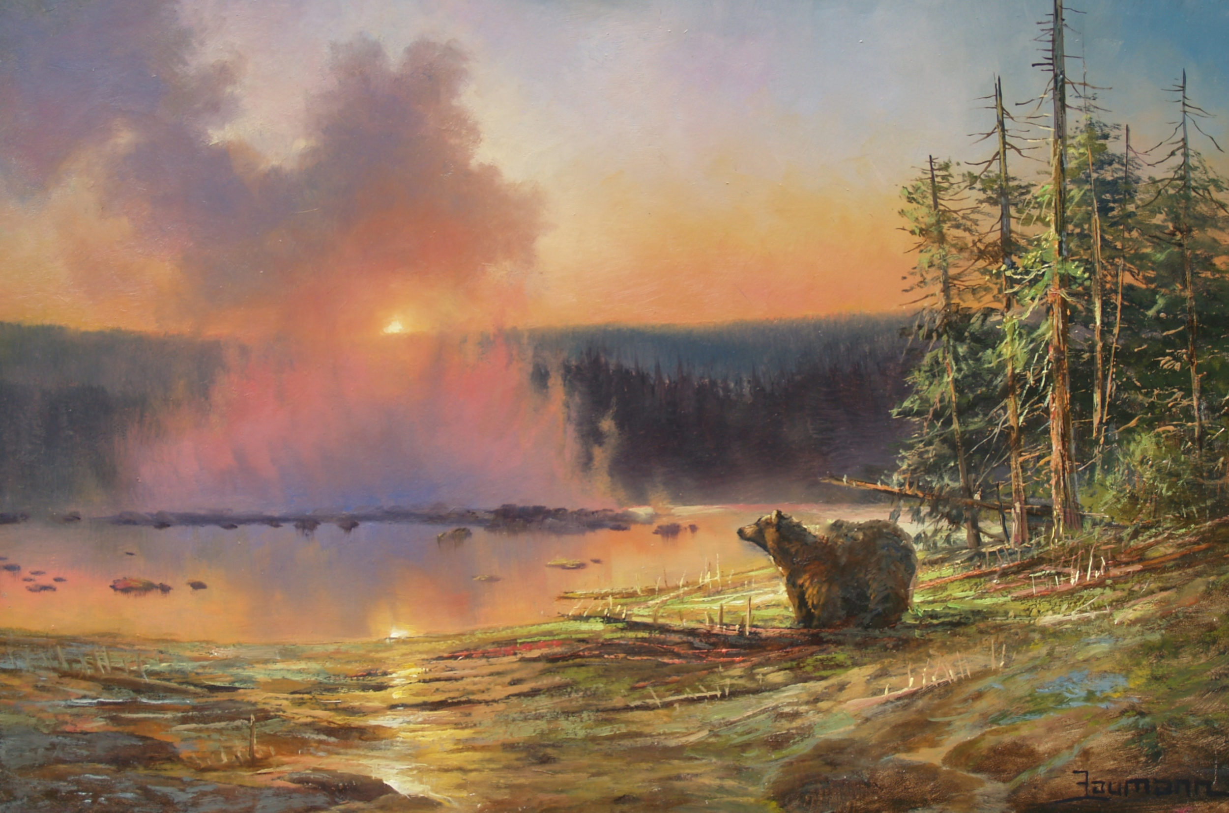 2500x1655 National Parks Paintings By Stefan Baumann - National Park Painting
