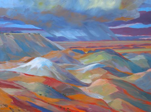 500x370 Painted Desert, Petrified Forest National Park Art - National Park Painting