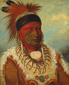 243x300 Native American Indian Paintings Fine Art America - Native American Chief Painting