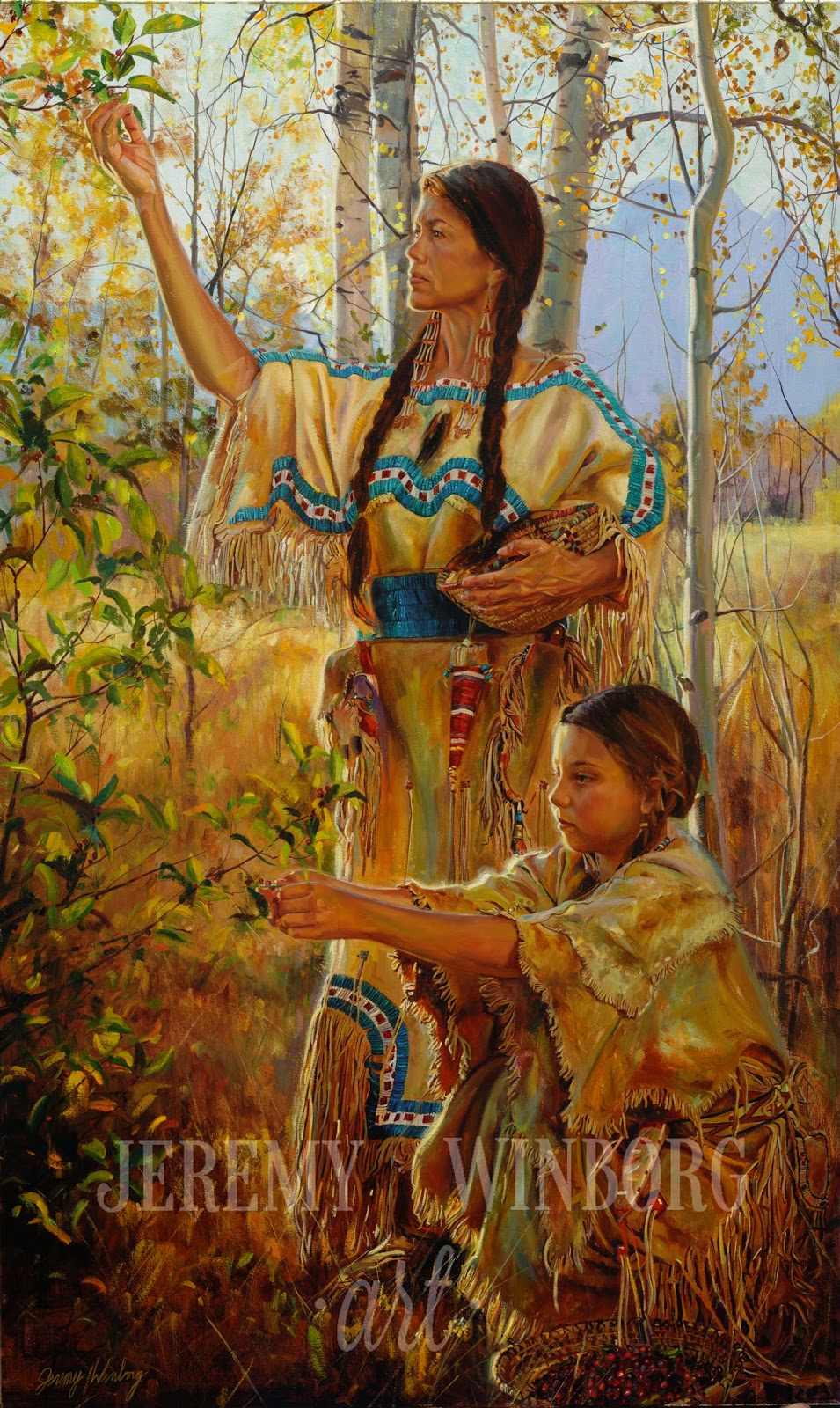 955x1600 Latest Work - Native American Family Painting