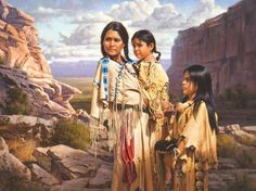 236x176 The 27 Best Native American Images On Native American - Native American Family Painting