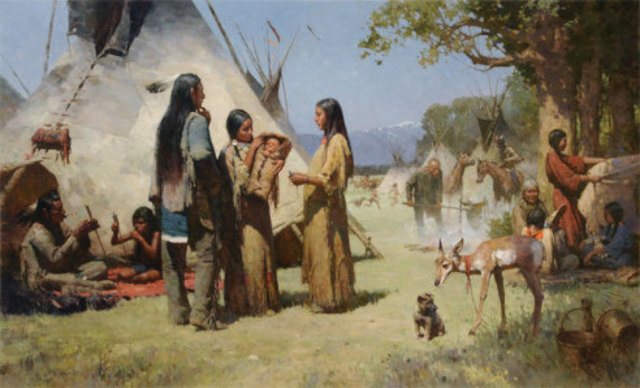 640x388 Demographic Amp Changes In Family Structure Timeline Timetoast - Native American Family Painting