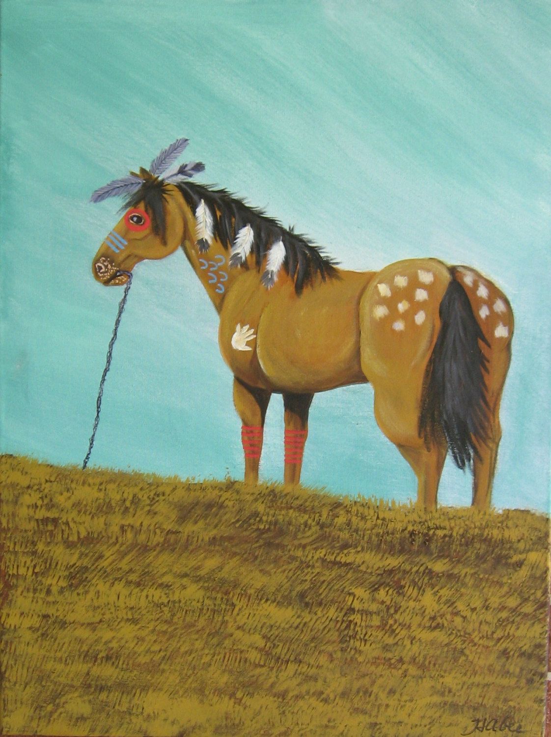 1122x1500 Horse Painting War Horse War Pony Indian Pony Native American Pony - Native American Horse Painting
