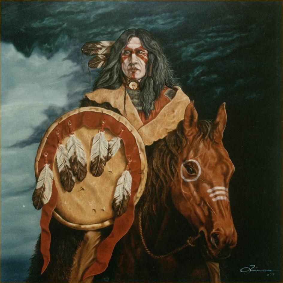945x945 Native American Oil Paintings Portrait In Oil - Native American Indian Painting