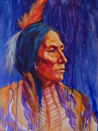 324x432 Paintings By Theresa Paden Contemporary Native American Indian - Native American Indian Painting
