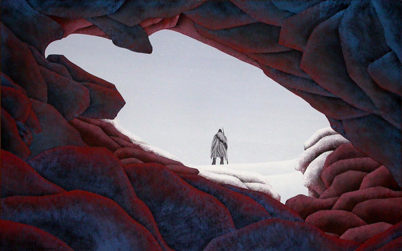 1280x800 Misc Eagle Cave Painting Scenery Native American Art Artwork - Native American Landscape Painting