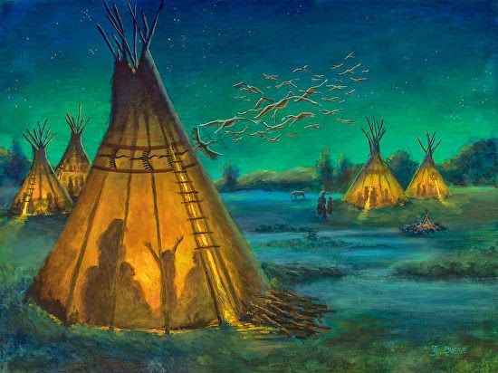 550x412 Western Art International Native American Art,western Landscape - Native American Landscape Painting