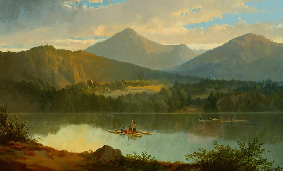 900x544 Western Landscape Painting By John Mix Stanley - Native American Landscape Painting