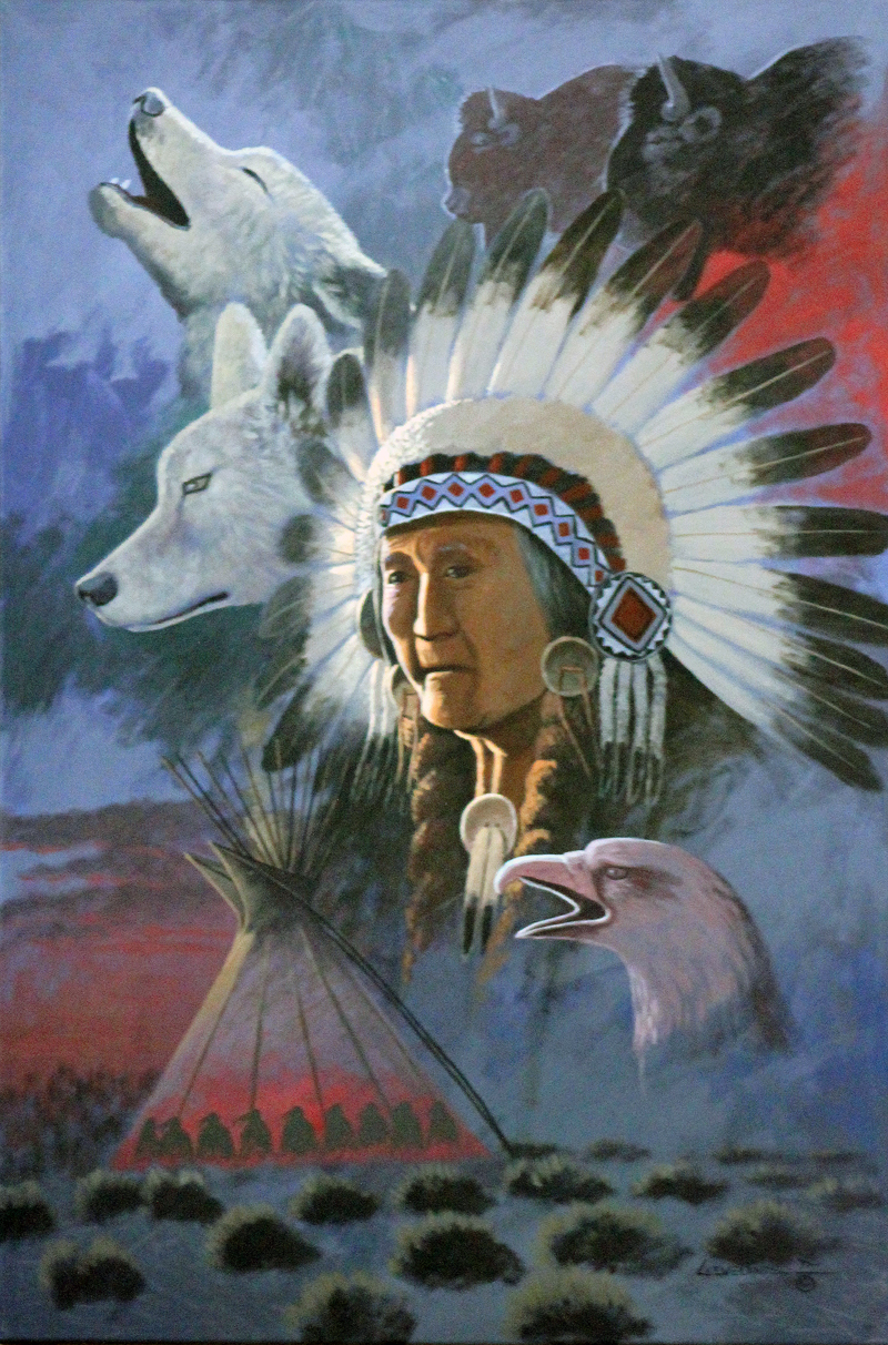 800x1212 Painting The Least Traditional Native American Art Form Dogbotz - Native American Painting