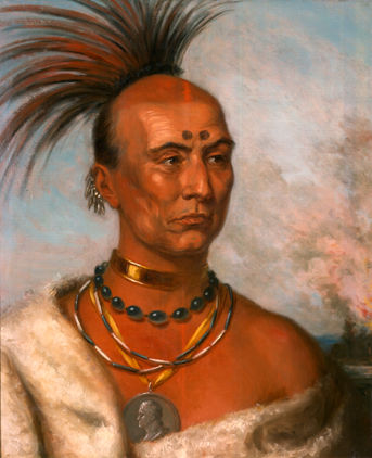 343x422 Charles Bird King. Expert Art Authentication, Certificates - Native American Portrait Painting