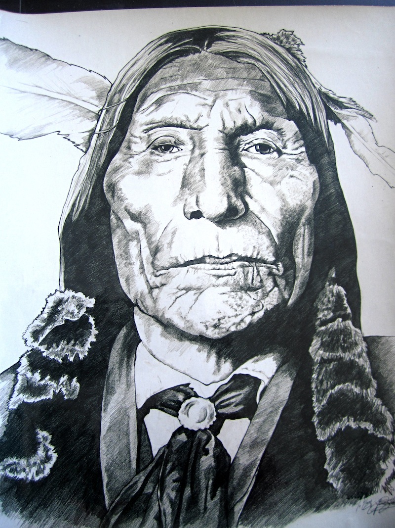 800x1067 Famous Faces - Native American Portrait Painting