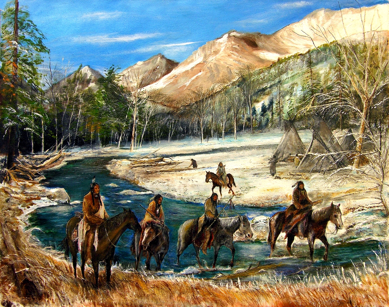 1250x985 How Did Native Americans Keep Time Without A Watch (Or Calendar - Native American Village Painting